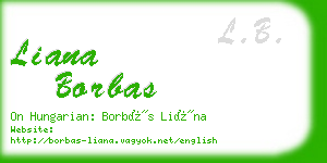 liana borbas business card